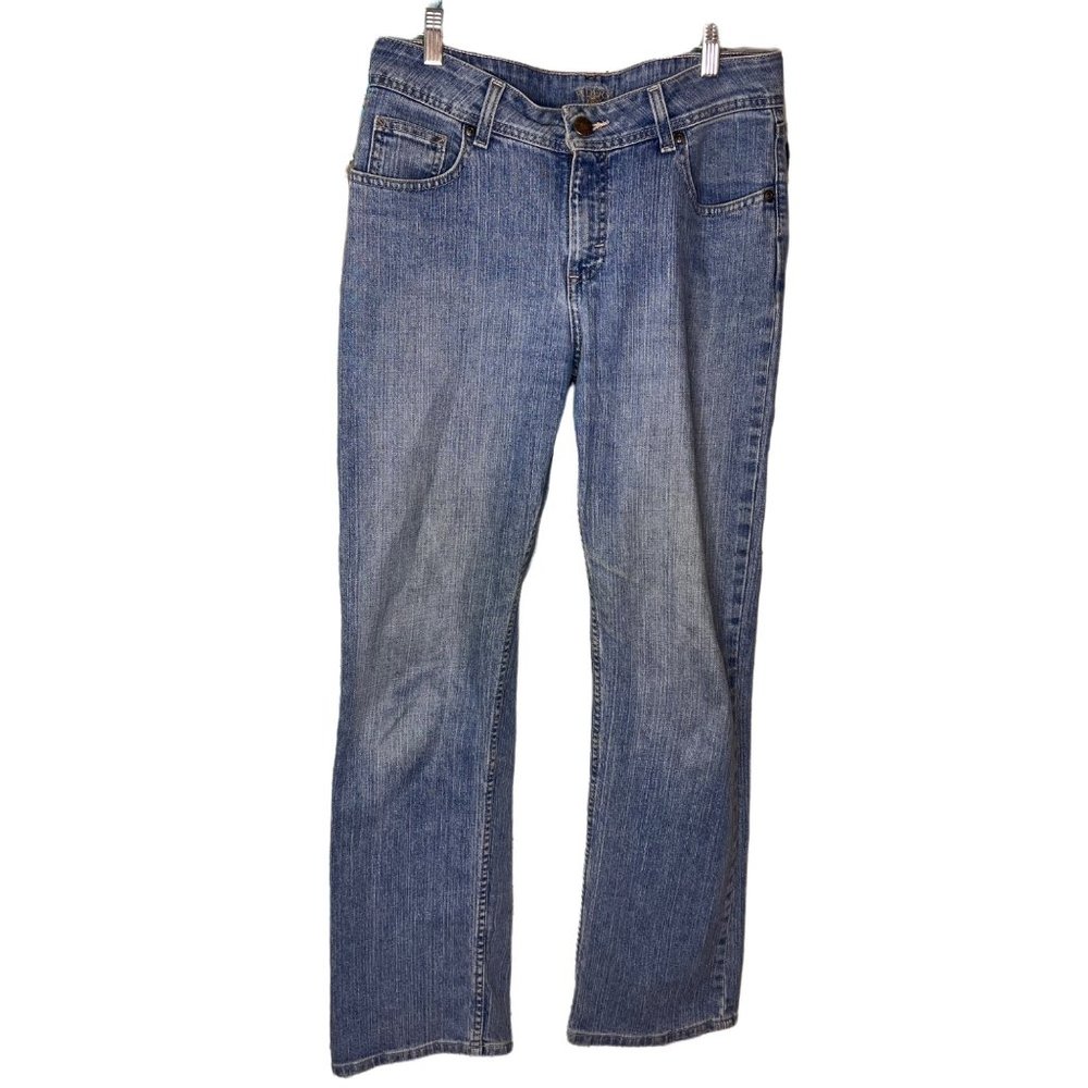 Lee Riders jeans womens 8 medium medium wash stretch bootcut zip fly pockets